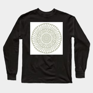 Lovely Leafy Mandala - Intricate Digital Illustration - Colorful Vibrant and Eye-catching Design for printing on t-shirts, wall art, pillows, phone cases, mugs, tote bags, notebooks and more Long Sleeve T-Shirt